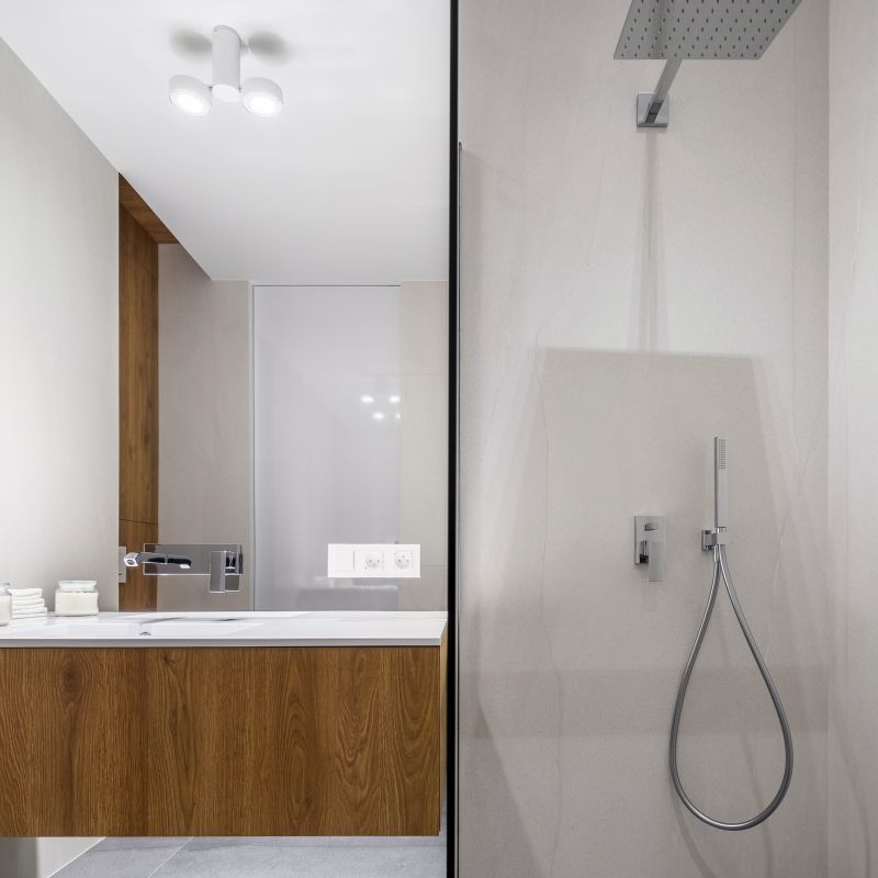 Modern Bathroom with New Shower